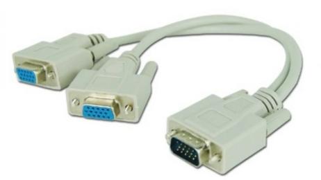 Перехідник VALUE S0007 VGA (тато) 2хVGA (тато)