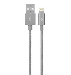 Дата-кабель Ttec 2DKM02UG 1.2m USB (тато) - Lightning (тато) Gray