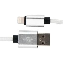 Дата-кабель DENGOS NTK-L-MT USB (тато) - Lightning (тато) 1m White