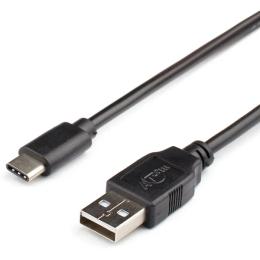 Дата-кабель Atcom 6255 1.8m USB(тато) - USB Type C(тато) Black