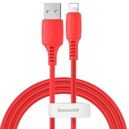 Дата-кабель Baseus CALDC-09 1.2m USB(тато) - Lightning(тато) Red