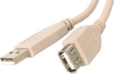 Дата-кабель Atcom 4717 5m USB(тато) - USB(мама) White