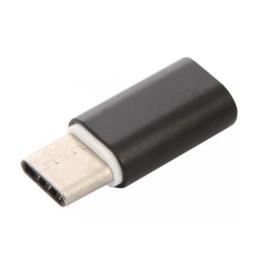 Перехідник Atcom 8101 microUSB (мама) - USB Type C (тато) Black