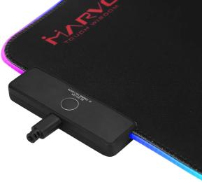 Килимок для мишки MARVO MG08 M RGB Lighting Speed/Control (MG08.M.RGB) Black