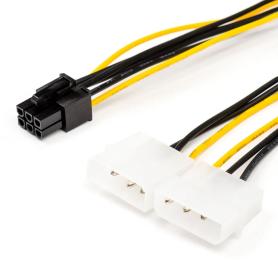 Кабель живлення відеокарт Atcom 16185 6pin to 2molex 15 см