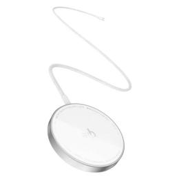 Бездротовий зарядний пристрій Baseus Simple Mini4 Air Magnetic Wireless Charger Qi2 15W Silver (P10278200S11-00)