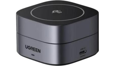 Бездротовий зарядний пристрій Ugreen Qi2 2-в-1 Silver