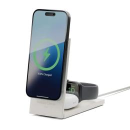 Бездротовий зарядний пристрій Native Union Rise 3-in-1 Qi2 Wireless Charger Sandstone (RS-3IN1-SAN-INT)