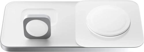 Бездротовий зарядний пристрій NOMAD Base One Max Qi2 3-in-1 Charging Hub 3rd Gen Silver (NM01563385)