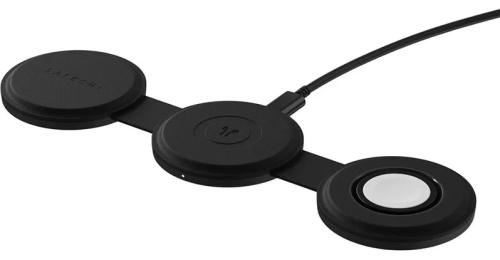 Бездротовий зарядний пристрій Satechi OntheGo 3-in-1 Black (ST-QTG31K)