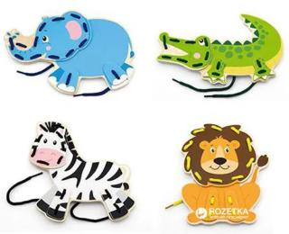 Розвиваюча іграшка для малюків Viga Toys Дикі тварини 51326