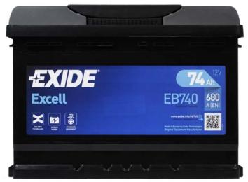 Автомобільний акумулятор Exide EXCELL 74A (EB740)