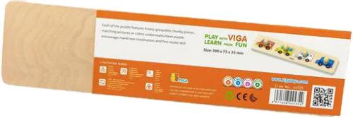 Пазл Viga Toys Овочі 44532 рамка-вкладиш