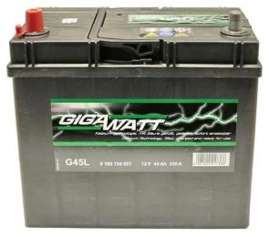 Автомобільний акумулятор Gigawatt 45А (0185754557)