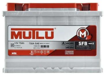 Автомобільний акумулятор MUTLU 6СТ-75 (0) SFB L3.75.072.A