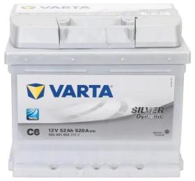Автомобільний акумулятор Varta Dynamic 52Аh Silver (552401052)