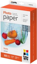 Фотопапір ColorWay PM2201004R матовий 220 г/м 10x15 100 арк