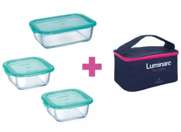 Набір контейнерів для їжі LUMINARC Keepn box P8001 3 предмети