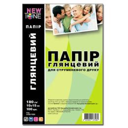 Фотопапір NewTone G180.F100N 10см x 15см 180г/м кв 100арк глянцевий