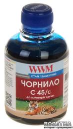 Чорнило для принтера WWM C45 Canon CL-441/CL-446/CLI-451C 200 мл Cyan (C45/C)