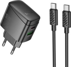 Адаптер живлення для телефона Hoco CS61A Bright Black