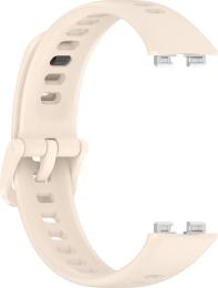 Ремінець для фітнес-браслету BeCover Silicone Band для Huawei Band 8/9/10 Beige (714117)