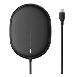 Бездротовий зарядний пристрій Baseus WXQJ-01 Black (Light Magnetic Wireless Charger)