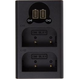 Зарядний пристрій до фотоапарата PowerPlant Olympus DL-BLX1 Black