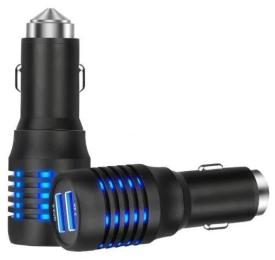 Автомобільний адаптер для телефона ColorWay 2USB 2.1A QC 3.0 з LED Black