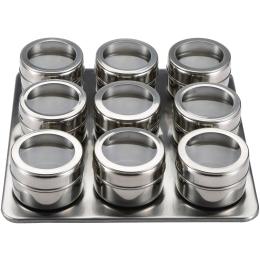 Набір ємностей для спецій MasterPro Foodies collection (BGMP-6101-6) Silver 10 предметів