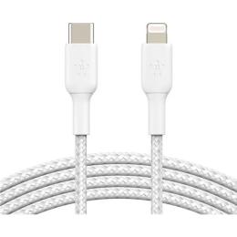 Дата-кабель Belkin CAA004BT1MWH 1m USB Type C(тато) - Lightning(тато) White