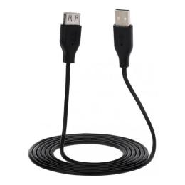 Дата-кабель 2E USB 2.0 (тато)  -  USB 2.0 (мама) 3.0m Black