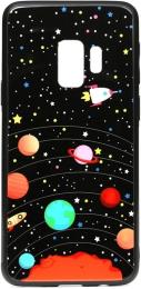 Чохол-накладка TOTO Cartoon Print Glass Case Planets для Samsung Galaxy G960 S9 Picture