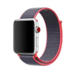 Ремінець для смарт-годинника Infinity Neylon Sport Loop Band for Apple Watch 38/40 mm Electric Pink