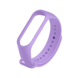 Ремінець для фітнес-браслету Infinity Silicone для Xiaomi Mi Band 5/6/7 Light Purple