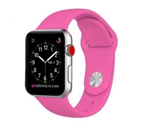 Ремінець для смарт-годинника Infinity Silicone Watch band for Apple Watch 42/44 mm Barbie Pink