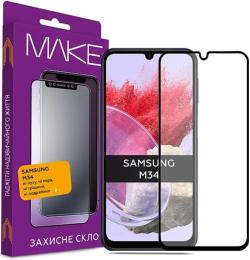 Захисне скло Make Protective glass Samsung M34 Black
