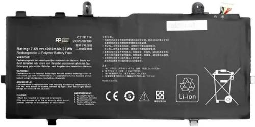 Акумулятор до ноутбука PowerPlant ASUS VivoBook Flip 14 (B31N1911) Black 11.4V 3600mAh