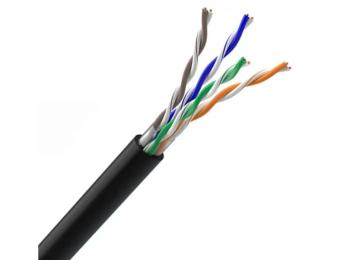 Вита пара OK-Net КПП-ВП (100) 4 * 2 * 0, 46 (U/UTP-cat.5Е-SL) 305 м Black