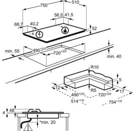 Варильна поверхня Electrolux KGV7539IK газова