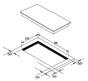 Варильна поверхня Liberty Domino PI 3024 Black електрична (508)