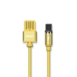 Дата-кабель Remax Gravity USB (тато) - Lightning (тато) for iPhone 5/6 Gold