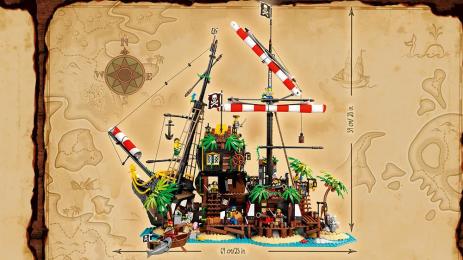 Конструктор LEGO Ideas Пірати із затоки Баракуди 2545 деталей (21322)
