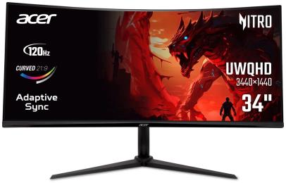 Монітор Acer ED340CUJ0bmiipx Black 34 (UM.CE0EE.001)