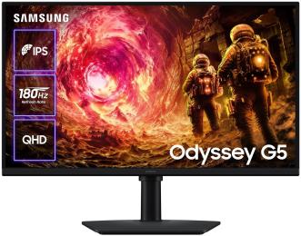 Монітор Samsung Odyssey G5 (LS27FG500EIXUA) Black 27