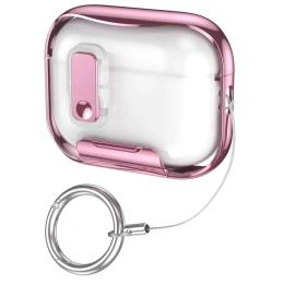 Чохол для навушників Infinity Protective Case New for AirPods 4 Transparent Pink