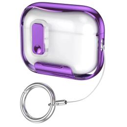 Чохол для навушників Infinity Protective Case New for AirPods 4 Transparent Violet