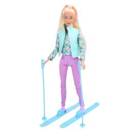 Лялька Defa Лижниця 8520 Turquoise шарнірна 29 см