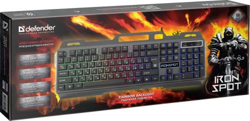 Клавіатура Defender IronSpot GK-320L Black (45320) USB