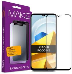 Захисне скло Make для Xiaomi Poco M5 Black